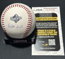 Will Klein Signed 2025 World Series Baseball Autographed Auto Dodgers JSA COA