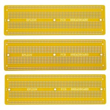 EPLZON PCB Breadboard 3pcs 6.8" x 2.05" Prototype Solderable Board – Yellow