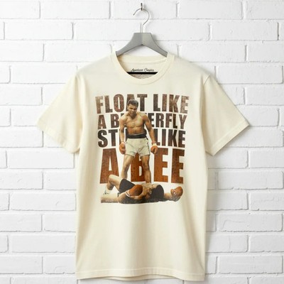 Muhammad Ali Float Over Liston Men's T Shirt Boxing Legend Sting Like A Bee Top