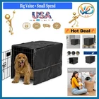 Black Polyester Dog Crate Cover Fits 30-inch Crates Privacy & Calming