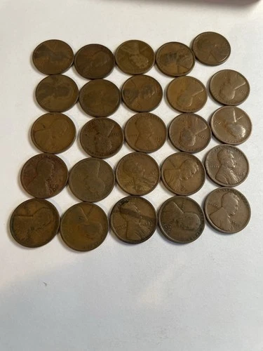Roll 1916 D Lincoln Wheat Cents Penny in AG/G VG Condition 50 Coins