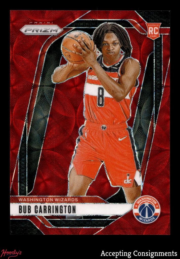 2024-25 Panini Prizm Choice Red #244 Bub Carrington RC ROOKIE 56/88 WIZARDS