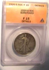 1920 S WALKING LIBERTY ANACS F-15 DETAILS