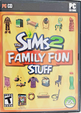 The Sims 2 Family Fun Stuff PC CD-ROM, 2006 With Manual Rated T Complete