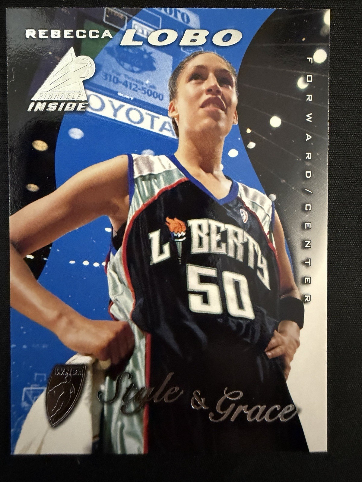 1997 Pinnacle Inside WNBA Style & Grace Rebecca Lobo #80 Rookie RC HOF