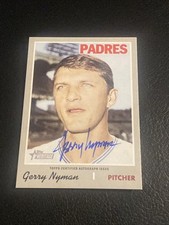 2019 Topps Heritage Gerry Nyman Auto Autograph