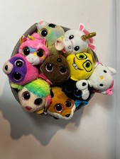 Lot 10x Teeny Tys Mini Plush Sponge Bob, Hello Kitty, Unicorn 
