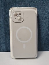 iPhone 14 Plus Case MagSafe Magnetic | Stone Beige Silicone | New