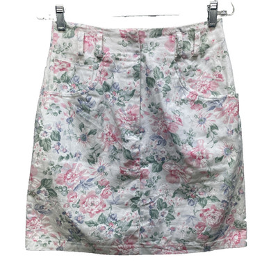 Vtg Y2K BEST American Clothing Co Women 9/10 Pastel Floral Pink Skirt High Waist