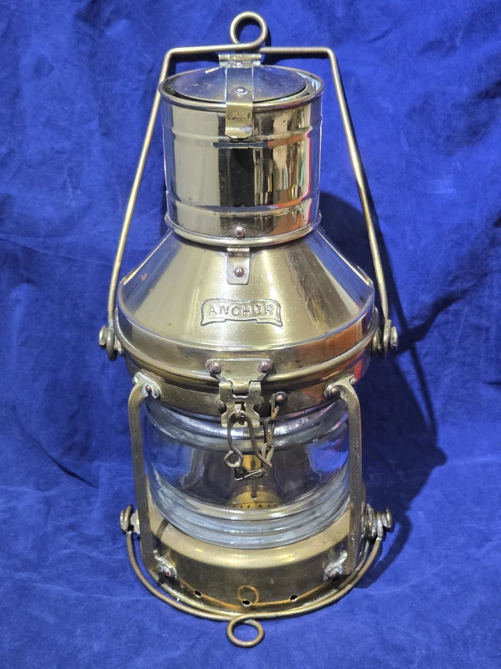 Lámpara linterna boya barco náutico ancla vintage - absolutamente hermosa  Foto 4 de 4