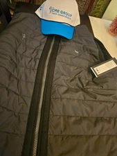 CME Mens Golf puffy vest Rhone and hat