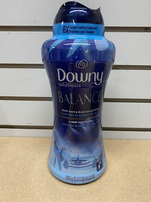 Downy Infusions Balance Scent Booster Beads 24 Ounce Rain Blue Eucalyptus