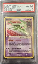 2007 POKEMON POP SERIES 5 #16 ESPEON-GOLD STAR PSA 8 on eBay