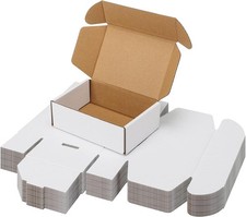 Versatile 20-Pack Tab Lock Mailer Boxes - 6x4x2 Inch for Small Business Gifts