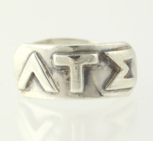 Lambda Tau Sigma Ring Sterling 925 Fraternity Sor… - image 1