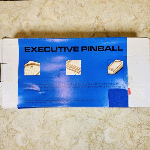 NOS Executive Wooden Pinball Game In Plastic Vintage Fun Play Beach House Camp - Picture 3 of 11