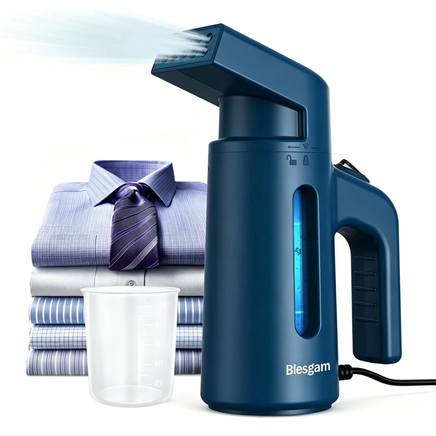 Blesgam 700W Double Row Steam Clothes Steamer 180ML
