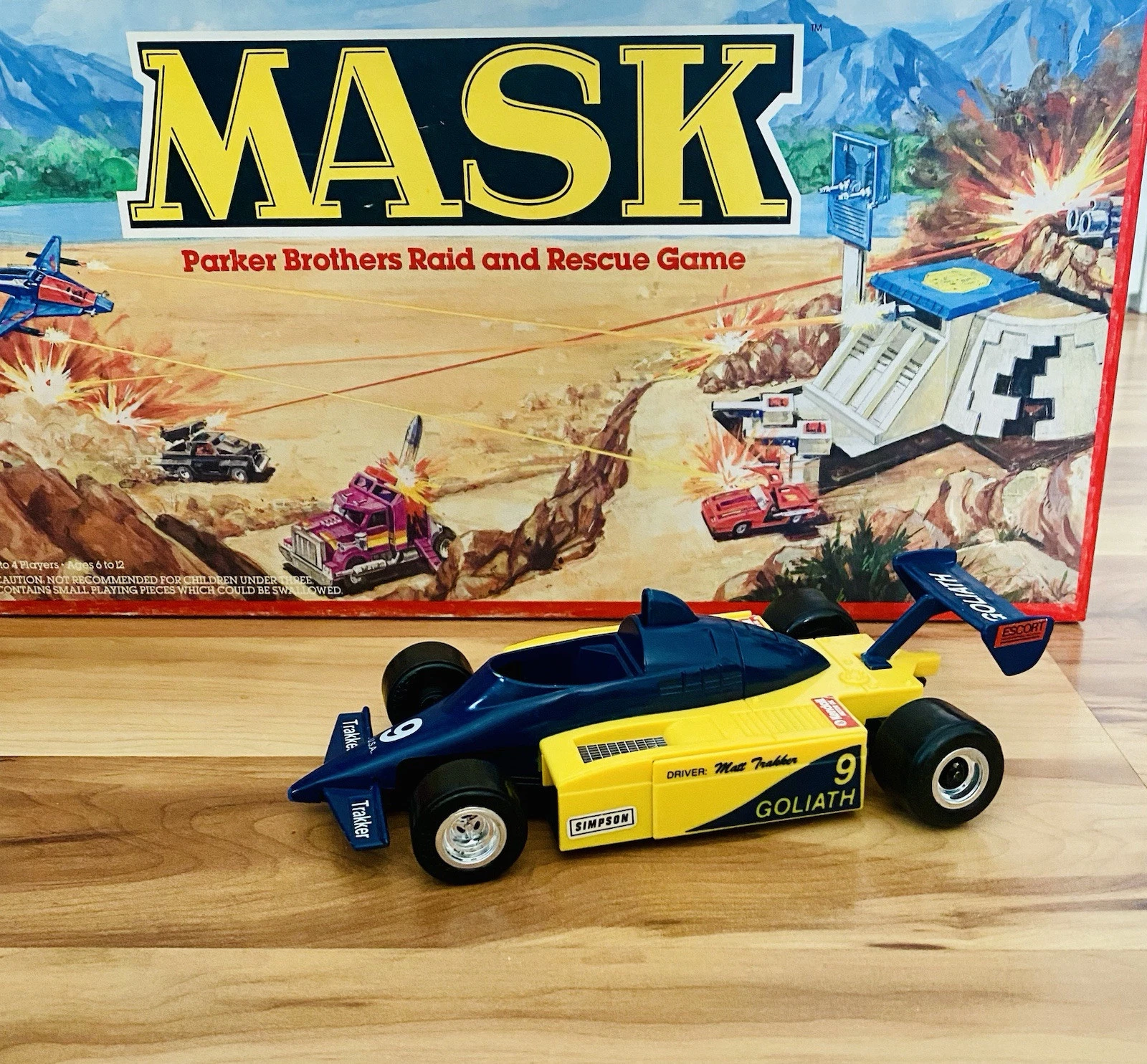 kenner golias m.a.s.k. matt trakker carro de corrida indy 