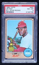 1968 Topps High # Lee May #487 PSA 8 2d2