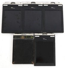 Lot of 5 Vintage Graflex 4x5 Camera Film Holders Photography Photo