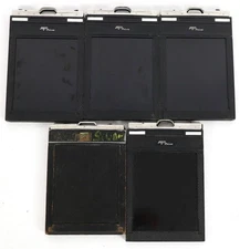 Lot of 5 Vintage Graflex 4x5 Camera Film Holders Photography Photo