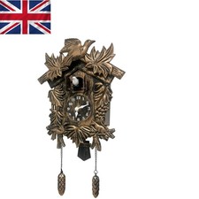 Charming Battery-Operated Vintage Cuckoo Clock with Flapping Bird Feature