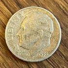 1953 Roosevelt Dime Philadelphia 90% Silver Early Cold War Era Coin
