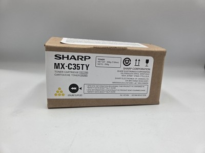 Genuine OEM Sharp MX-C35TY Yellow Toner Cartridge 42C1845-002-6112248 Brand New