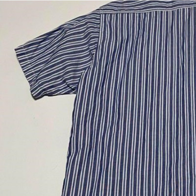 SUGER CANE SC37006 Short Sleeve Striped Shirt in Blue [SizeM SUGER CANE SC37006 Short Sleeve Striped Shirt in Blue [SizeM