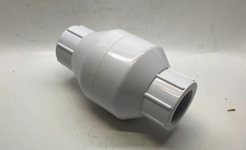 LEGEND 1" PVC In-Line Check Valve (FNPT x FNPT) - 1/2 lb Stainless Spring - - Image 2 of 4