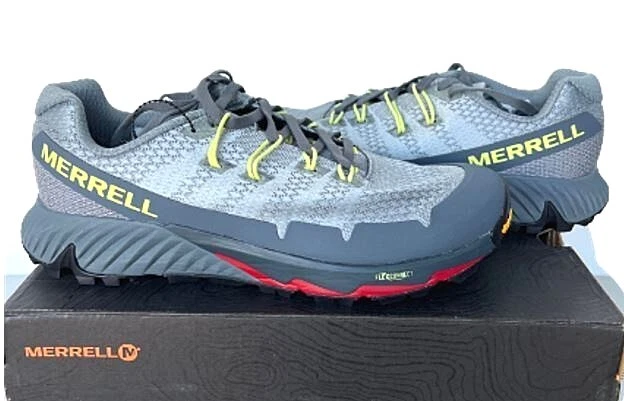 Merrell Agility Peak Flex 3 Trail Running Shoes NIB Sizes 8,8.5 Gray Mens Sneake
