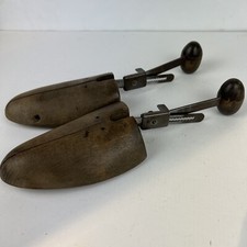 Vintage Wood  Metal Shoe Trees Stretchers Keepers Shapers Size