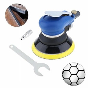 10000 RPM 5/6 Diameter Heavy Duty Air Random Round Orbital Hand Sanding Polisher Tool with Wrench Inlet Connector for Grinding Polishing Milling Engraving Pneumatic Sander 5寸 10000 RPM 5/6 Diameter Heavy Duty Air Random Round Orbital Hand Sanding Polisher Tool with Wrench Inlet Connector for Grinding Polishing Milling Engraving Pneumatic Sander 5寸
