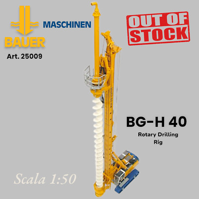 Brami Art. 25009/ BAUER BG-40 Rotary Drilling Rig 1:50 Scale, NEW, OUT OF STOCK