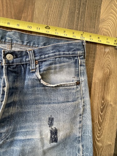 Vintage Levis 501 Jeans Redline Selvedge USA size fit W32 L30 Distressed - Picture 14 of 18