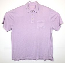 Vineyard Vines Men's Size M Light Purple 100 Cotton Short Sleeve Polo Shirt