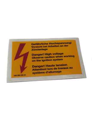 Mercedes-Benz Auskleber Danger High Voltage W201 W123 W124 W126 R129 W140 W116 W
