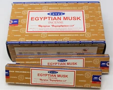 Satya Nag Champa EGYPTIAN MUSK Incense Sticks: Choose 15 30 45 90 or 180 gm