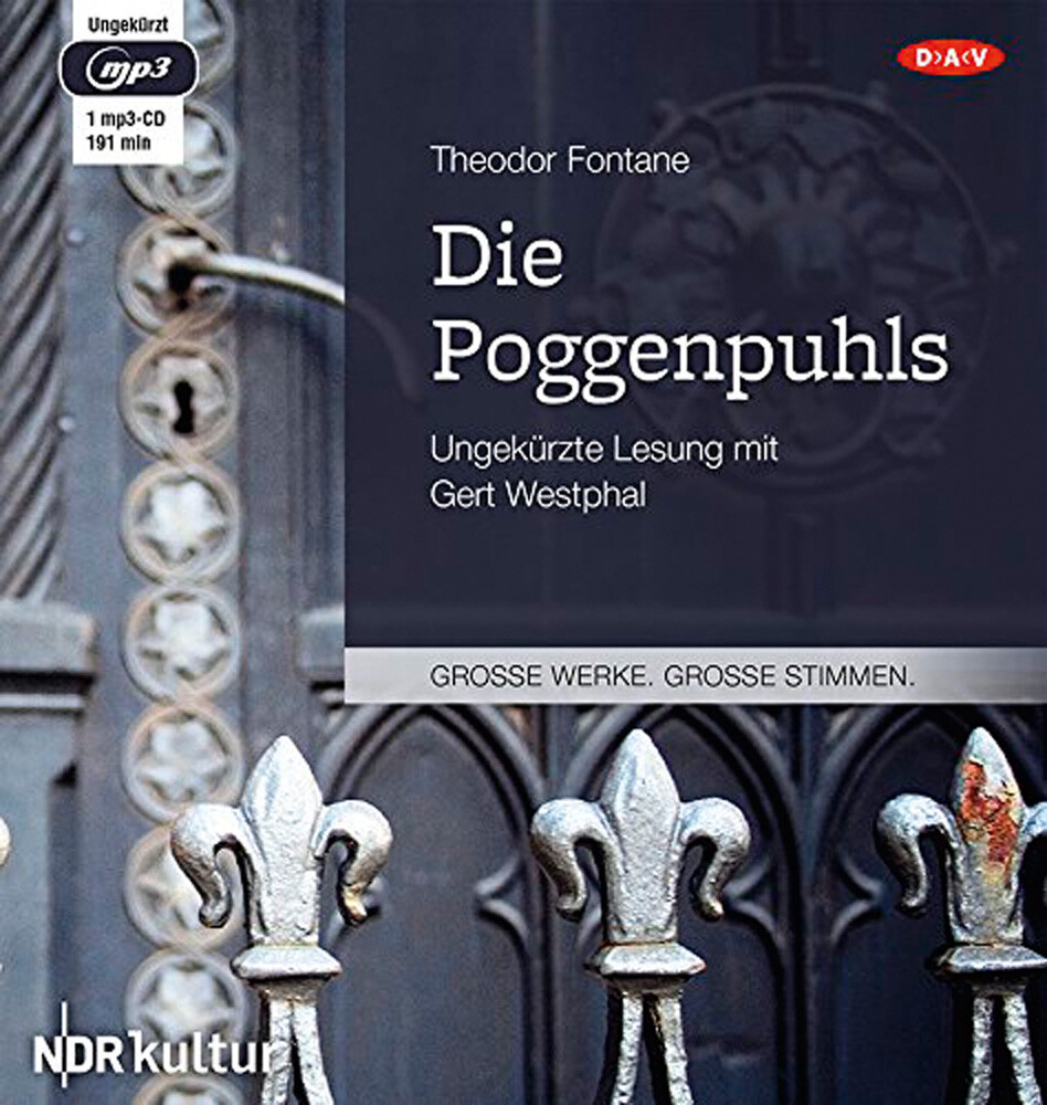 Thumbnail - Theodor Fontane. Die Poggenpuhls. 1 Mp3-cd. Theodor Fontane