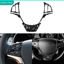 Forged Carbon Fiber Steering Wheel Panel Cover For Hyundai Genesis Coupe 2013-16