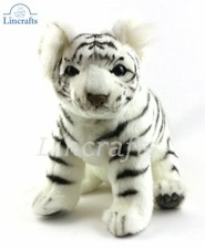 Hansa White Tiger Cub 2419 peluche giocattolo morbido venduto da Lincrafts UK est.1993