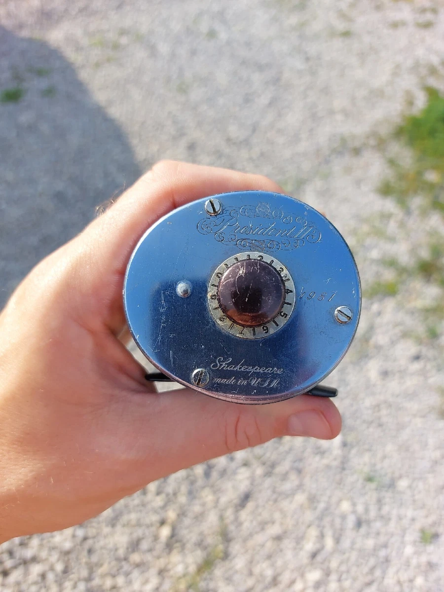 Shakespeare President II 1981 Fishing Reel Baitcasting Model DC Steel Line