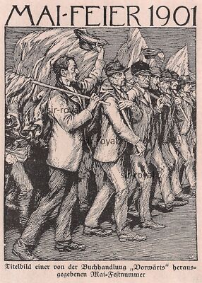 Cover Picture May Celebration 1901 Anno - Forward - 1921 - Historical Illustration ~10x14cm