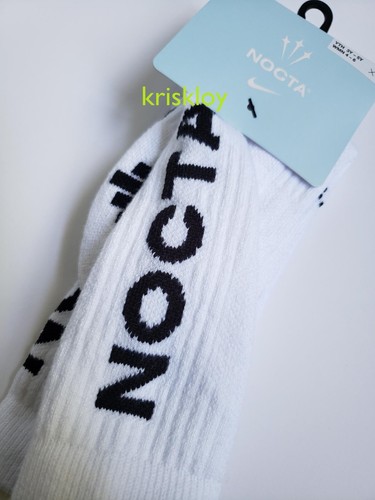 NEW - Nike x NOCTA Crew Socks - 2 PAIRS - Youth Size 3Y-5Y - Womens 4-6 - Drake - Picture 3 of 4
