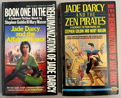 Jade Darcy Vintage Sci-Fi Fantasy Paperback Book Lot Zen Affair Goldin 1st Editi