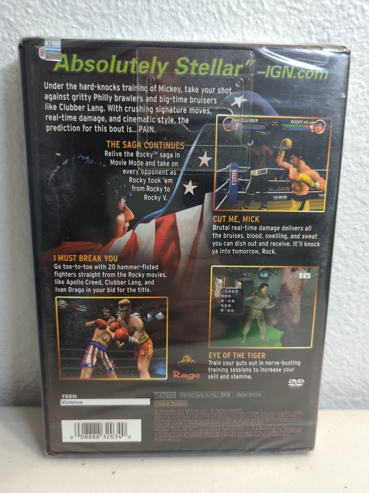 * Rocky (Sony PlayStation 2 PS2, 2002) Brand New NIB Factory Sealed - Image 2 of 4