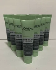 L'Oreal Paris Skin Care Face Pure Clay Charcoal Mask Detox & Brighten .5 Oz 10pk