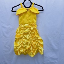 Princess Belle Yellow Off Shoulder Layered Costume Dress Little Girl 5 Years