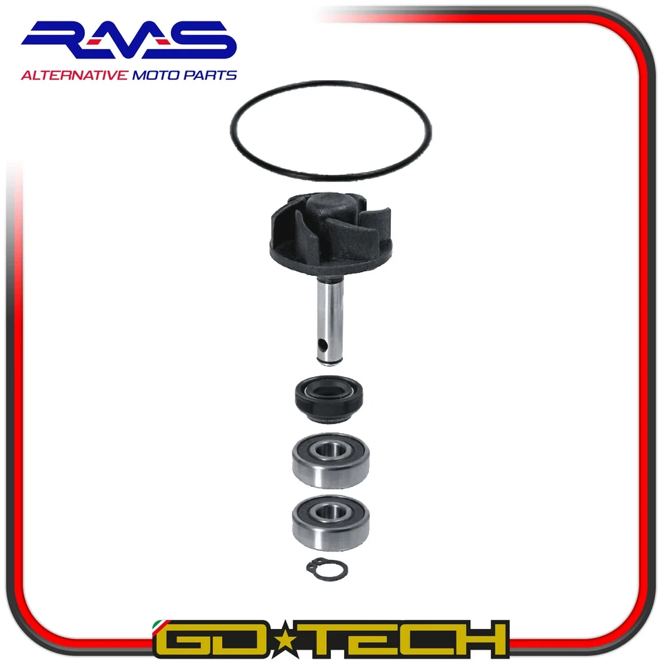 KIT REVISIONE POMPA ACQUA MINARELLI ORIZZONTALE YAMAHA 50 PARAOLIO DOPPIA TENUTA - Immagine 4 di 4