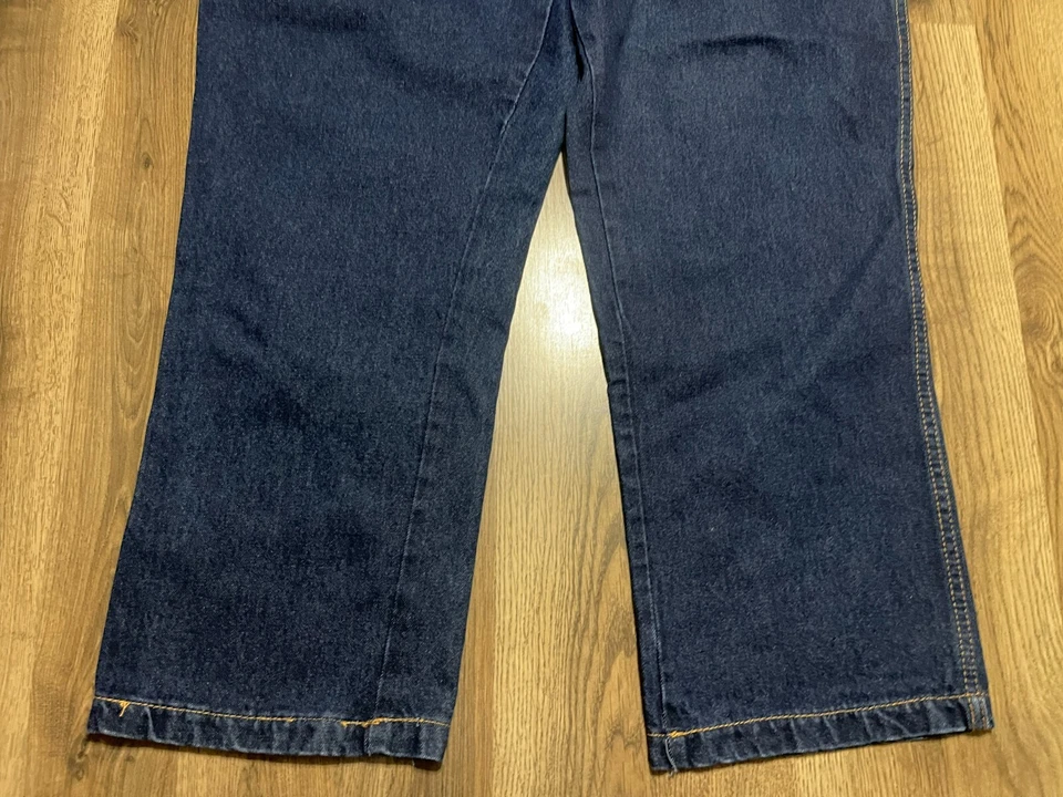 Work n' спортивные джинсы, мужской размер 46 x 28, синий, джинсовой ткани, прямые штанины, 5 карманов - Изображение 3 из 4